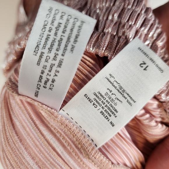 PEEK special occasion pants size 12 Rose Pink metallic NEW - Picture 9 of 14